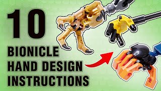 10 Instructions for Bionicle Hand Designs  How To [upl. by Earized]