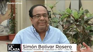 Entrevista a Simón Bolívar Rosero candidato a la Alcaldía de Guayaquil [upl. by Cesar]