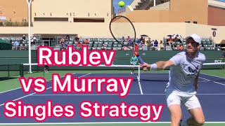 Rublev VS Murray Singles Point Analysis Tennis Strategy Explained [upl. by Eerized]