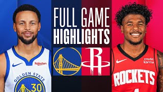 Game Recap Warriors 106 Rockets 95 [upl. by Airam]