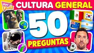 50 Preguntas de Cultura general 🌎 ¿Cuánto Sabes 🤓 Play Quiz de Cultura  Preguntas y Respuestas [upl. by Clarabelle963]