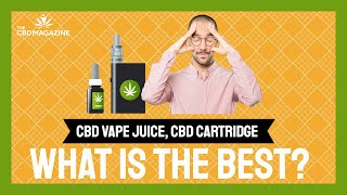 CBD Vape Juice vs Cartridge Which One Is Right for You [upl. by Ayra]