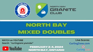 ForsythDegagne vs BruntonHorgan  Draw 1  Curling Stadium North Bay Doubles [upl. by Ecidnak309]