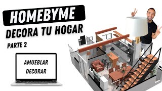 Decora tu hogar con la aplicación HomeByMe Tutorial  Parte 2 [upl. by Perdita]