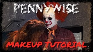 Halloween Makeup Tutorial Pennywise from It [upl. by Sallyanne]