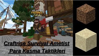 Kolay Para Kasma Taktikleri  Craftrise  Survival Ametist [upl. by Nelleyram]