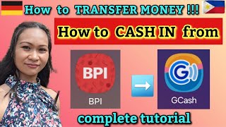 HOW TO CASH IN USING BPI ONLINE TO GCASH  TRANSFER MONEY FROM BPI TO GCASH Gcash BPI transfer [upl. by Yewed]