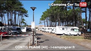 Aire Camping Cars  CONTIS PLAGE 40  Landes [upl. by Nilhtac889]