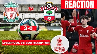 Liverpool vs Southampton 30 Live Stream FA Cup Football Match Score reaction Highlights Vivo FC [upl. by Noroj]