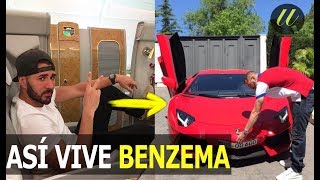 ASÍ ES LA VIDA DE KARIM BENZEMA  MIRA SUS AUTOS LUJOS Y COMO GASTA SU DINERO  SO BENZEMA LIVES [upl. by Leidag]