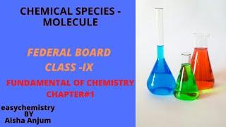 Class 9 CHEMISTRY Chapter 1 CHEMICAL SPECIES  MOLECULE  FUNDAMENTAL OF CHEMISTRY [upl. by Aehtrod]