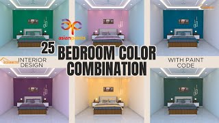 Best bedroom color combination  bedroom paint colors  Bedroom Color Ideas 2024 asian paint [upl. by Aruat887]