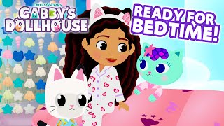 Calming Compilation 😴 Getting Ready for Bed in the Dollhouse  GABBYS DOLLHOUSE [upl. by Akilat343]