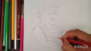 Field marshal KM Cariappa drawing [upl. by Cressida]