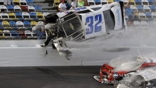 Daytona 500 Race Goes On After Dramatic Crash [upl. by Gleda]