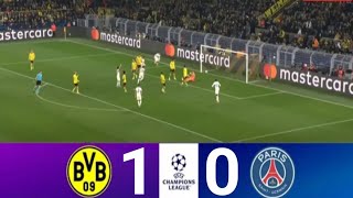 Borussia Dortmund vs PSG 10  2024 Champions League  Match Highlights [upl. by Crandall552]