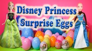 Opening Princess Elsa and Anna Surprise Eggs with the Assistant [upl. by Eldwin]