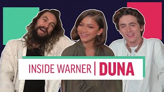 ENTREVISTA THIMOTHEE CHALAMET ZENDAYA E ELENCO REVELAM OS BASTIDORES DE DUNA I Inside Warner [upl. by Mandi]