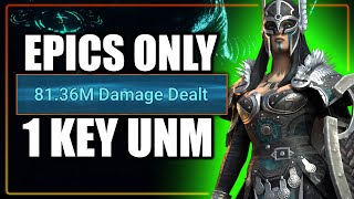 EPIC CHAMPS WRECK THE CLAN BOSS  NO UNKILLABLE 1 KEY UNM  Raid Shadow Legends [upl. by Natrav]