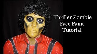 Michael Jackson Thriller Zombie Makeup Face Paint Tutorial [upl. by Nois]