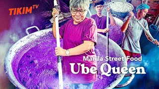 EXTREME UBE Halaya Making  Manila Street Food  UBE Lecheflan QUEEN  TIKIM TV [upl. by Eittol561]