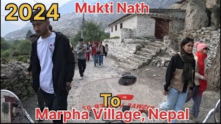 Muktinath to Marpha village Nepal 2024 bike ride  nepal bikeride 2024 myvlog biswasvloger07 [upl. by Ruthy]