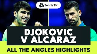 ALL THE ANGLES Alcaraz vs Djokovic  Nitto ATP Finals 2023 [upl. by Keller]