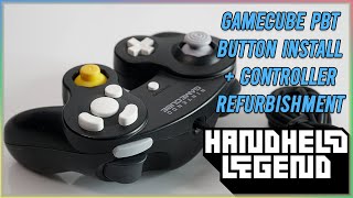 GameCube PBT Button Install And Refurb [upl. by Eidnar12]