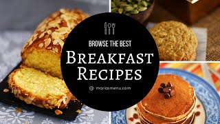 Recipe Collection The Best Breakfast Recipes By MariasMenu [upl. by Esilrac]