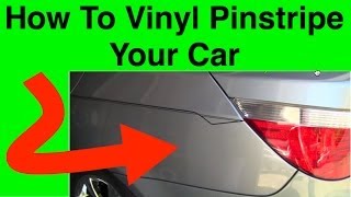 How To Pinstripe  Learn To Pinstripe Your Car  Simple Vinyl Pin Striping Techniques [upl. by Amuh685]