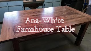 AnaWhite Farmhouse Table Build  Start to Finish  How I Made It [upl. by Eisen]