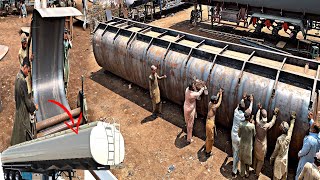 Amazing Process of Building 50000 Liter Massive Oil Tank [upl. by Ibbetson]