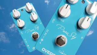 Review amp Demo Caline Pure Sky Overdrive effects pedal Drive into Blue Skies [upl. by Dlanar787]