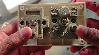 How to do wiring of 16A single socket board 16A Socket board fitting and connection wiring at home [upl. by Gibbie]