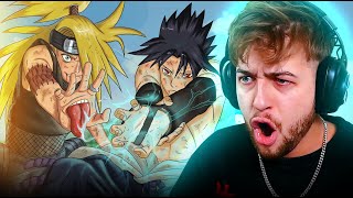 SASUKE VS DEIDARA Naruto Shippuden Episode 123124 Reaction [upl. by Leon]