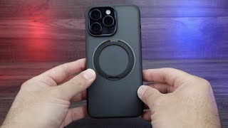 ORRAS 360°Rotatable Magnetic Ring iPhone 15 Pro Max Case Review [upl. by Kramal]