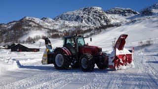 Tøff dugnads brøyting Dalen 1278B på Fidjeland [upl. by Rednijar]