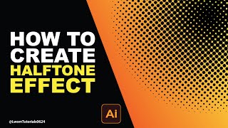 How to create Halftone Effect in Illustrator  Easy to create [upl. by Albie713]