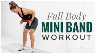 Full Body Mini RESISTANCE BAND Workout [upl. by Sateia]