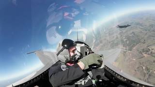 Sky High View F16 Aerial Photographer 360Degree Video [upl. by Nnylsia706]