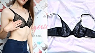 Gossard  Glossies Lace Sheer Bra  Review [upl. by Landers]