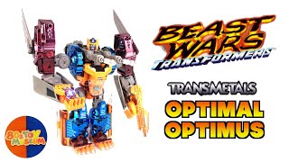 Transformers Beast Wars OPTIMAL OPTIMUS 1998 Super Class Transmetal [upl. by Yemac]