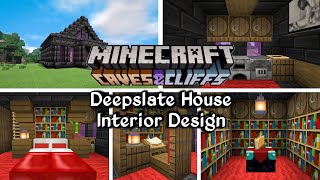 Minecraft Deepslate House Interior Design Build Tutorial  Minecraft Build Tutorial [upl. by Eitsirhc38]