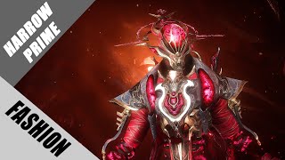 Warframe  Fashion Frame  Harrow Prime  Blood God [upl. by Aimil]