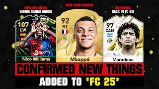 FIFA 25  ALL NEW THINGS CONFIRMED IN EA FC 25 ✅🔥 [upl. by Earaj809]