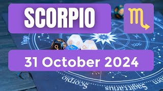 Scorpio horoscope  Scorpio Horoscope for Today 31 October 2024 [upl. by Edia]