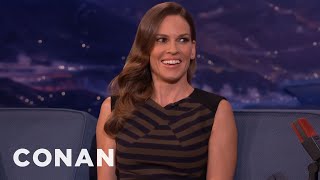 When Hilary Swank Got Fired From quot90210quot  CONAN on TBS [upl. by Selassie]