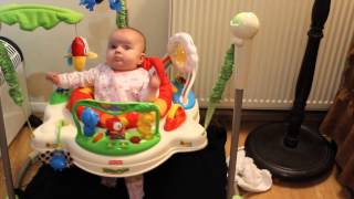 FisherPrice Rainforest Jumperoo Kaia 3 months [upl. by Telrats]