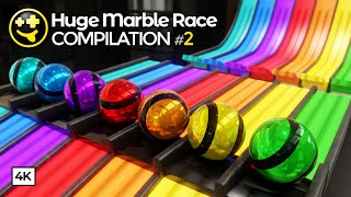 Huge Marble Races Compilation  marblerun 3d animation blender marblemachine [upl. by Euqnimod]