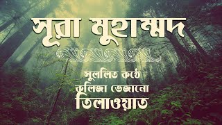 47 সুরা মুহাম্মাদ محمد  সুমধুর বাংলা অনুবাদ সহ  Quran Tilawat  Quran Bangla  Bangla Quran [upl. by Certie]